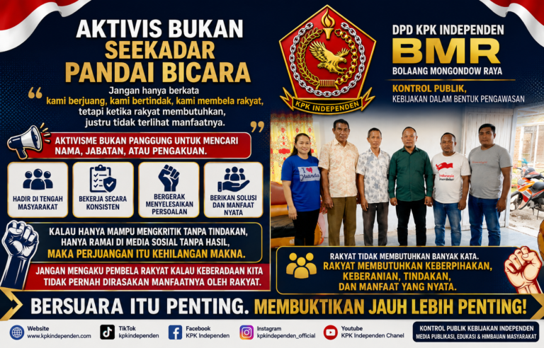 Aktivis Bukan Sekadar Pandai Bicara: Saatnya Membuktikan, Bukan Hanya Bersuara