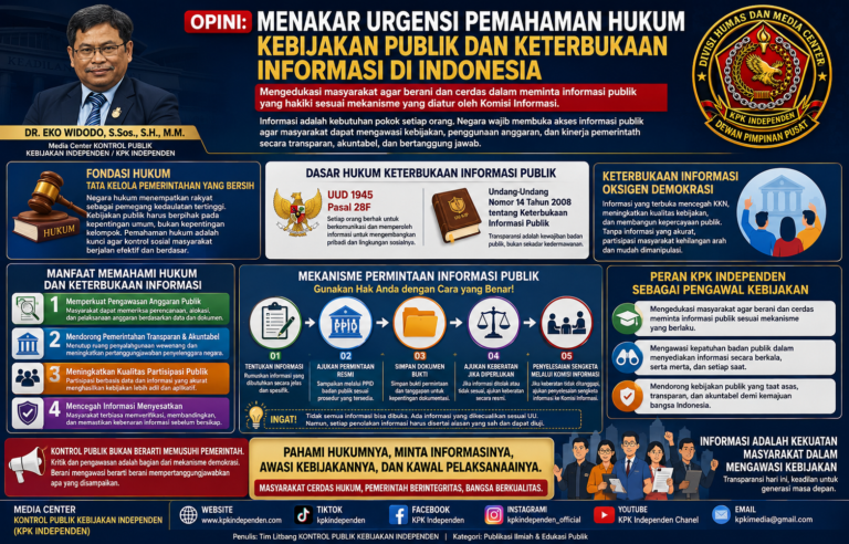 OPINI: MENAKAR URGENSI PEMAHAMAN HUKUM KEBIJAKAN PUBLIK DAN KETERBUKAAN INFORMASI DI INDONESIA