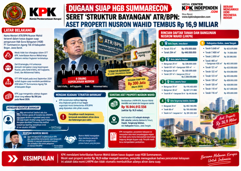 Dugaan Suap HGB Summarecon Seret ‘Struktur Bayangan’ ATR/BPN: Aset Properti Nusron Wahid Tembus Rp 16,9 Miliar