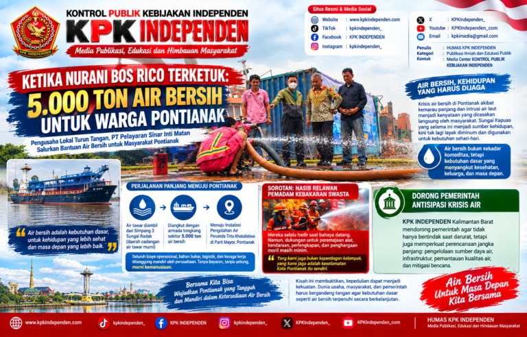 KETIKA NURANI BOS RICO TERKETUK: ROGOH KOCEK UNTUK 5.000 TON AIR BERSIH BUAT WARGA PONTIANAK.